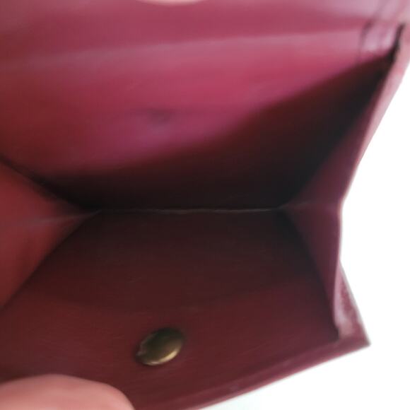 Must De Cartier Men's Bifold Leather Bordeaux Red Wallet Medium Retro Card Bill - Picture 8 of 13